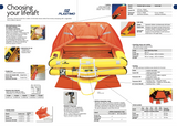 LIFE RAFT TRANCEOCEAN ACCORDING TO ISO 9650-1/ISAF, 12 PERSONS, OVER 24 HOURS, IN CONTAINER